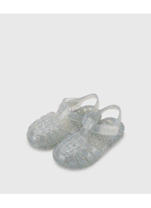 Sandália Clasica Cristal Transparente Multi Glitter Igor S10329-386 Transparente