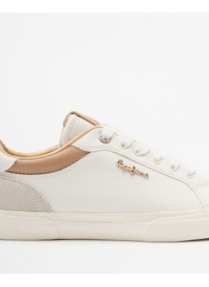 Ténis Kenton Court W Pepe Jeans PLS31588 142 Dourado Castanho
