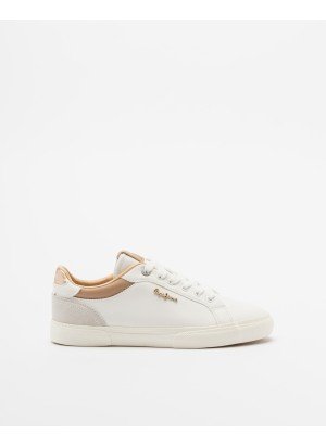 Ténis Kenton Court W Pepe Jeans PLS31588 142 Dourado Castanho