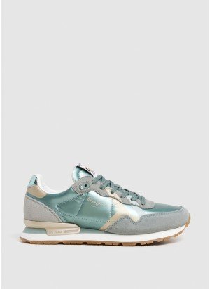 Brit Printy W Sneakers Pepe Jeans PLS40039 610 Bleach Green
