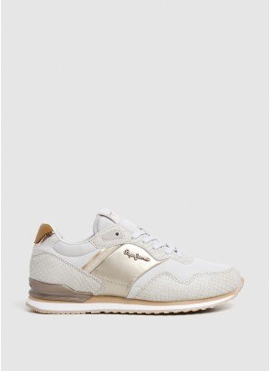 London Mix W Sneakers Pepe Jeans PLS40044 811 Whitewash White
