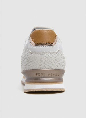 London Mix W Sneakers Pepe Jeans PLS40044 811 Whitewash White