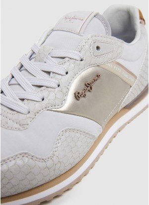London Mix W Sneakers Pepe Jeans PLS40044 811 Whitewash White