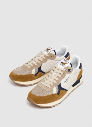 Ténis Brit Camp M Pepe Jeans PMS40030-859 Castanho