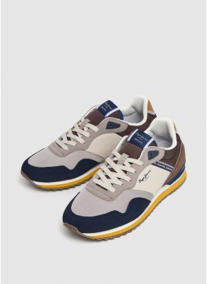 London Link M Sneakers Pepe Jeans PMS40036-595 Navy