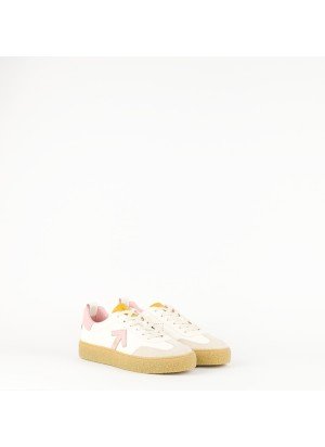 Ténis Olhamar 1.0 NTR  Sneackers Tenaz OLHAMAR1.0NTR Off White+Pink+Yellow