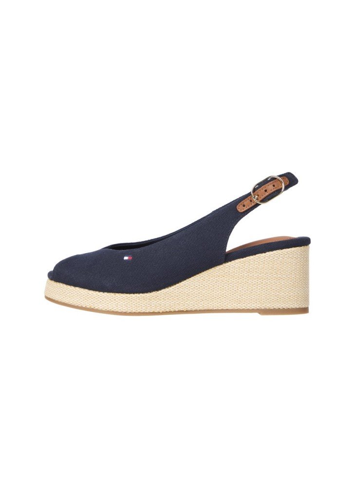 Canvas Slingback Wedge Espadrille Sandals Tommy Hilfiger FW0FW08595DW6 Navy Canvas Slingback Wedge Espadrille Sandals Tommy Hilfiger FW0FW08595DW6 Navy