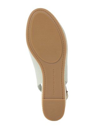 Canvas Slingback Wedge Espadrille Sandals Tommy Hilfiger FW0FW08595L90 Green
