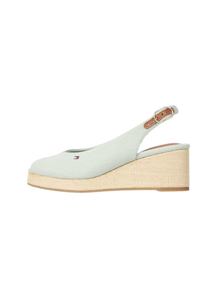 Canvas Slingback Wedge Espadrille Sandals Tommy Hilfiger FW0FW08595L90 Green Canvas Slingback Wedge Espadrille Sandals Tommy Hilfiger FW0FW08595L90 Green