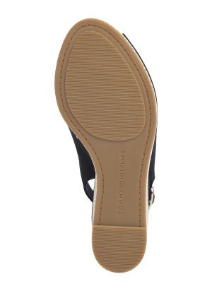 Wedge Heel Slingback Espadrille Sandals Tommy Hilfiger FW0FW08597BDS Black