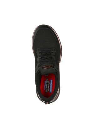 Squads Sr Work Sneakers Skechers 77222EC-BKRG Black/Rose Gold