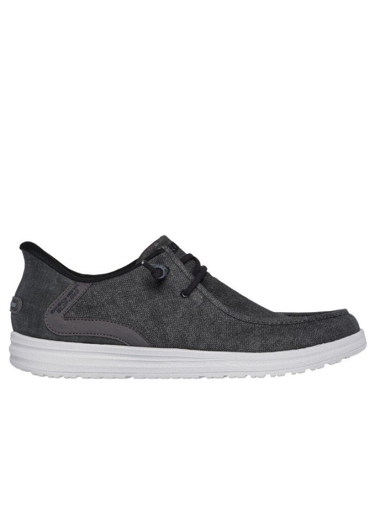 Slip-ins Relaxed Melson Coronado Shoes Skechers 210959-BKGY Black/Gray Slip-ins Relaxed Melson Coronado Shoes Skechers 210959-BKGY Black/Gray