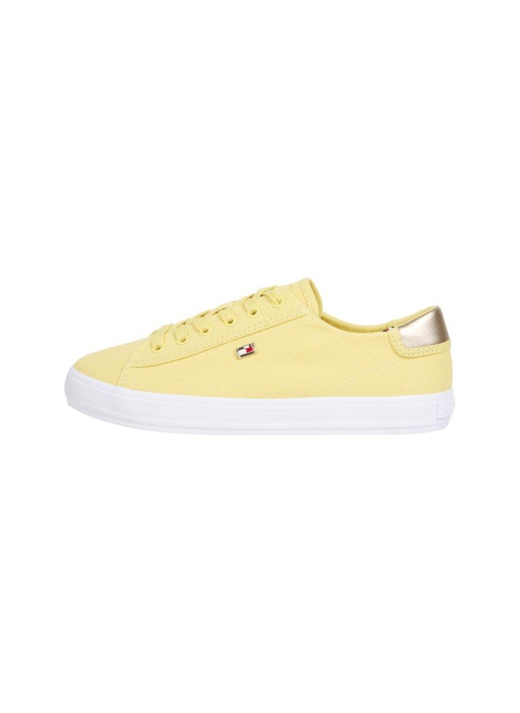 Canvas Metallic Heel Trainers Sneakers Tommy Hilfiger FW0FW08647ZQM Yellow Canvas Metallic Heel Trainers Sneakers Tommy Hilfiger FW0FW08647ZQM Yellow