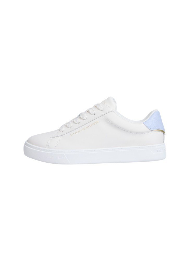 Ténis Leather Court Trainers Tommy Hilfiger FW0FW08320YBH Branco Ténis Leather Court Trainers Tommy Hilfiger FW0FW08320YBH Branco