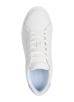 Ténis Leather Court Trainers Tommy Hilfiger FW0FW08320YBH Branco