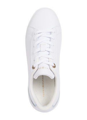 Ténis Leather Court Trainers Tommy Hilfiger FW0FW08642YBS Branco