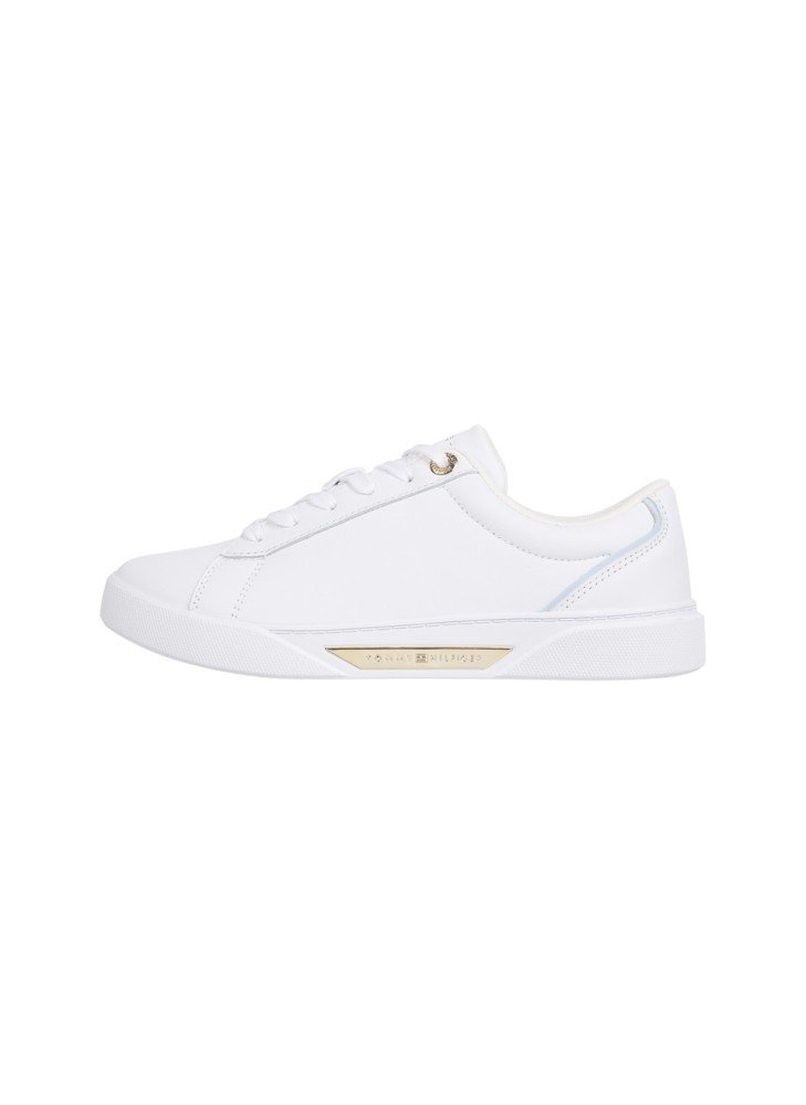 Ténis Leather Court Trainers Tommy Hilfiger FW0FW08642YBS Branco Ténis Leather Court Trainers Tommy Hilfiger FW0FW08642YBS Branco