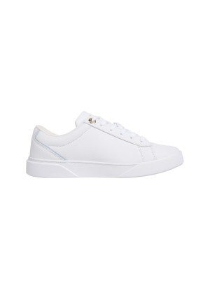 Ténis Leather Court Trainers Tommy Hilfiger FW0FW08642YBS Branco