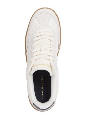 Ténis Heritage Suede Trainers Tommy Hilfiger FW0FW08643YBH Branco