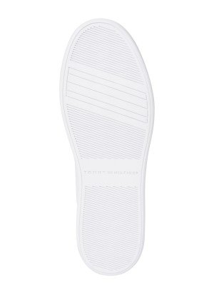 Ténis Leather TH Monogram Court Trainers Tommy Hilfiger FW0FW08322YBS Branco