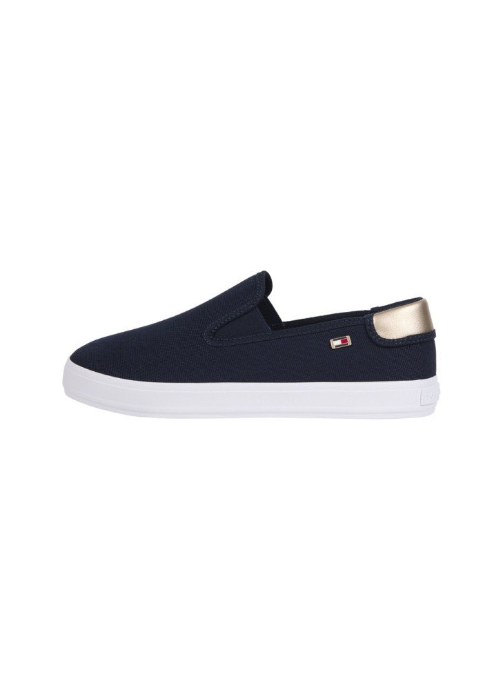Canvas Slip-on Trainers Sneakers Tommy Hilfiger FW0FFW08645DW6 Space Blue Canvas Slip-on Trainers Sneakers Tommy Hilfiger FW0FFW08645DW6 Space Blue