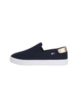 Ténis Canvas Slip-on Trainers Tommy Hilfiger FW0FW08645DW6 Azul