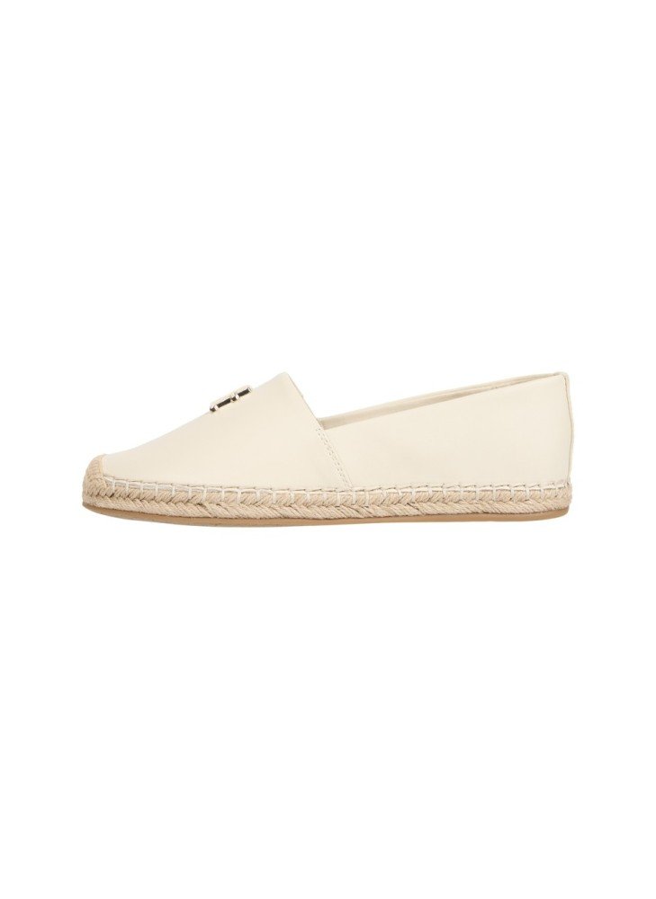 Alpargatas Leather Espadrilles Tommy Hilfiger FW0FW08540ACJ Bege Alpargatas Leather Espadrilles Tommy Hilfiger FW0FW08540ACJ Bege