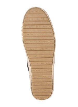 Alpargatas Flag Embroidery Fine-Cleat Espadrilles Tommy Hilfiger FM0FM05353BDS Preto