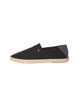 Alpargatas Flag Embroidery Fine-Cleat Espadrilles Tommy Hilfiger FM0FM05353BDS Preto