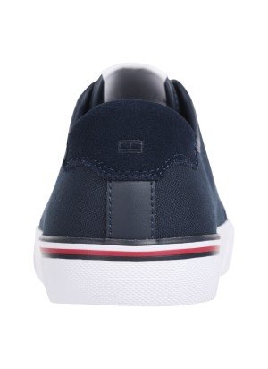 Contrast Texture Logo Patch Trainers Sneakers Tommy Hilfiger FM0FM05398DW5 Blue