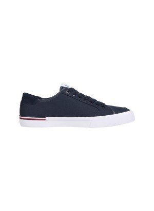 Contrast Texture Logo Patch Trainers Sneakers Tommy Hilfiger FM0FM05398DW5 Blue