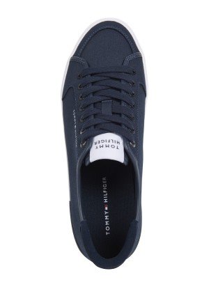 Ténis Contrast Texture Logo Patch Trainers Tommy Hilfiger FM0FM05398DW5 Azul