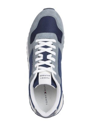 Suede Logo Trainers Sneakers Tommy Hilfiger FM0FM05465DB9 Blue