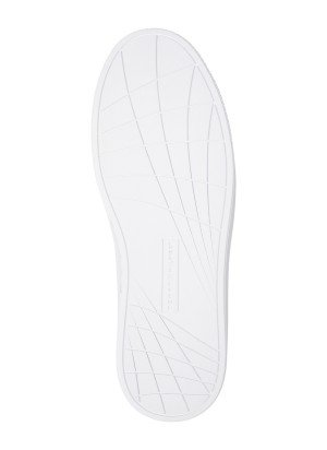 Flag Embroidery Leather Court Trainers Sneakers Tommy Hilfiger FM0FM05317YBS White