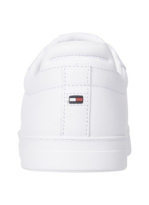 Flag Embroidery Leather Court Trainers Sneakers Tommy Hilfiger FM0FM05317YBS White