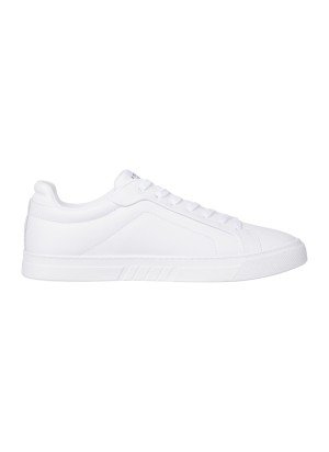 Ténis Flag Embroidery Leather Court Trainers Tommy Hilfiger FM0FM05317YBS Branco