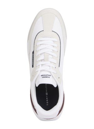 Suede Cleat Classic Runner Trainers Sneakers Tommy Hilfiger FM0FM05425YBS White