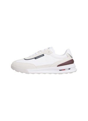 Suede Cleat Classic Runner Trainers Sneakers Tommy Hilfiger FM0FM05425YBS White
