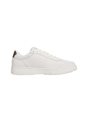 Ténis Mixed Texture Basketball Trainers Tommy Hilfiger FM0FM05467AF3 Bege