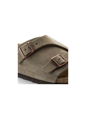 Zürich Suede Leather Sandal Birkenstock 50463 Taupe