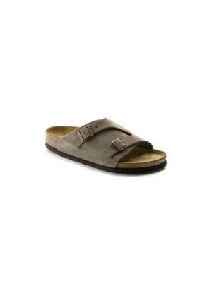 Sandália Zürich Suede Leather Birkenstock Sandal 50463 Bege