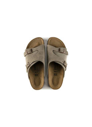 Sandália Zürich Suede Leather Birkenstock Sandal 50463 Bege