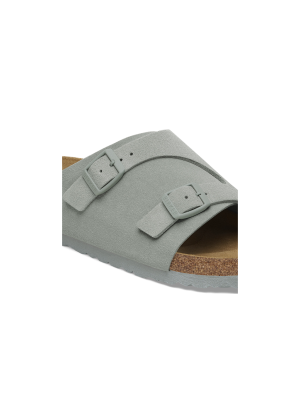 Zürich Suede Leather Sandal Birkenstock 1029215 Puro Sage