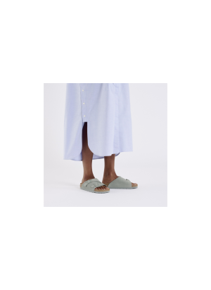 Zürich Suede Leather Sandal Birkenstock 1029215 Puro Sage