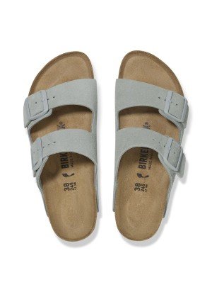 Arizona Suede Leather Sandal Birkenstock 1029215 Pure Sage