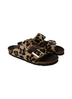 Sandálias Honolulu Print Leopardo Genuins G106251 Camel