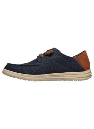 Sapato Relaxed Fit Melson Planon Skechers 210116-NVY Azul