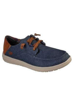 Sapato Relaxed Fit Melson Planon Skechers 210116-NVY Azul