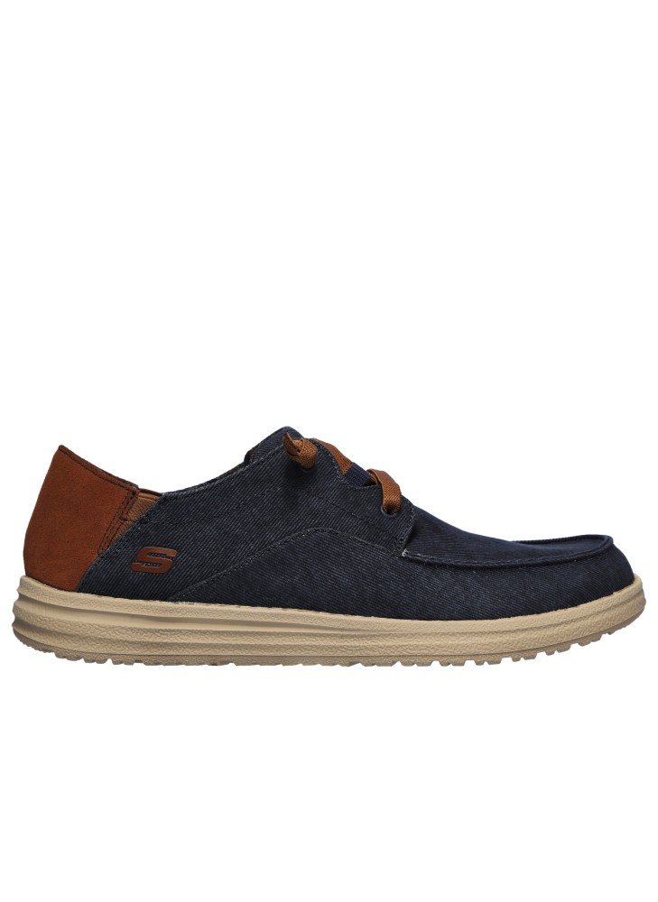 Sapato Relaxed Fit Melson Planon Skechers 210116-NVY Azul