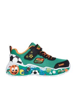 Ténis Play Scene Skechers 407312N-GRMT Verde/Multicolorido